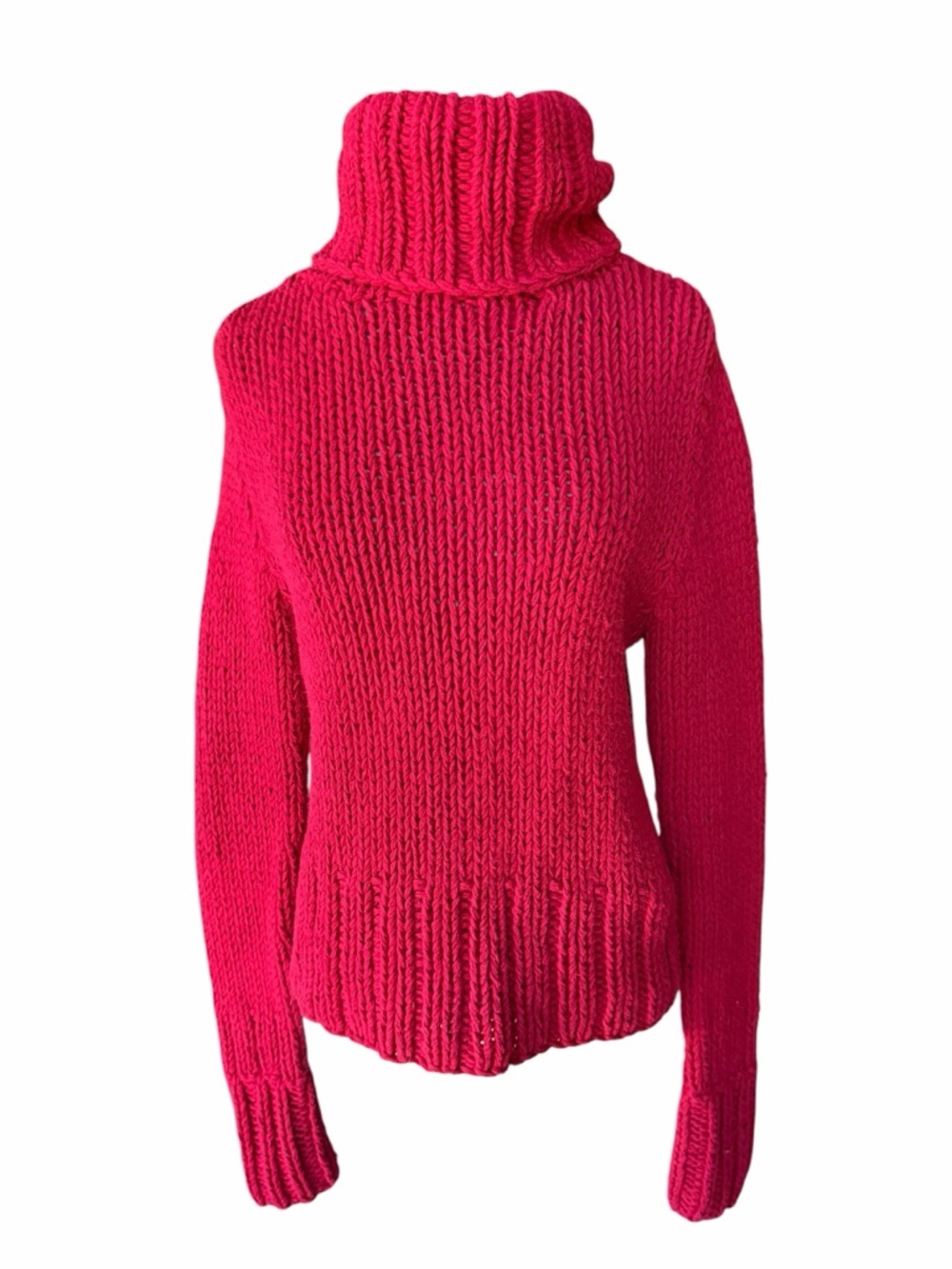 1980s/90s The Limited Hand-knit Chunky Turtleneck Sweater